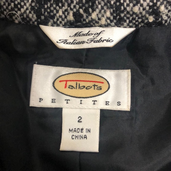 Talbots Vintage Cropped Wool Blend Jacket Sz 2 - Picture 10 of 13
